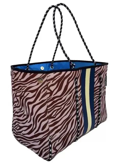 Lolly Luella On the Go - Neoprene Tote Bag (With Removable Matching Small Zippered Pouch) Lolly Luella