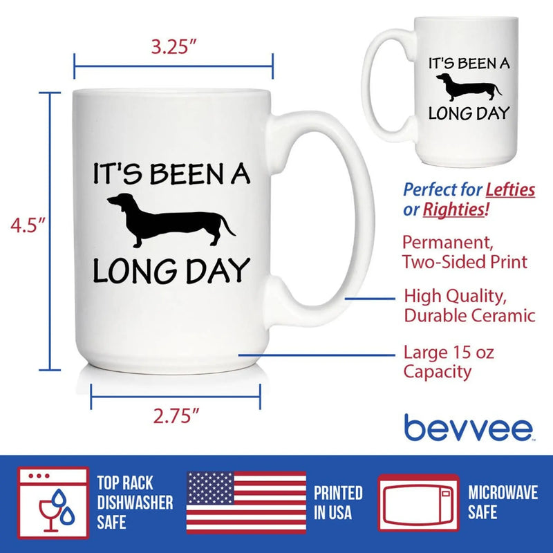 Long Day Coffee Mug - Dachshund Gifts and Decor Bevvee