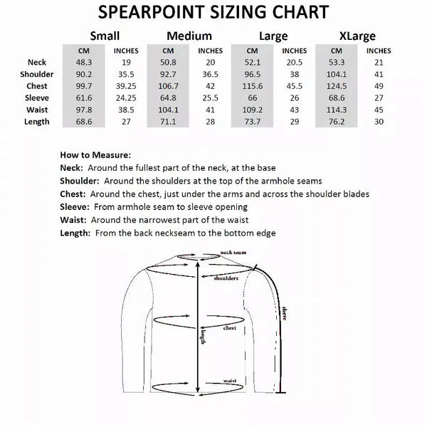 Long Sleeve Crew Collar Spearpoint Apparel