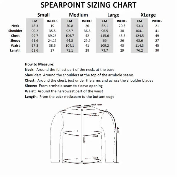 Long Sleeve Crew Collar Spearpoint Apparel