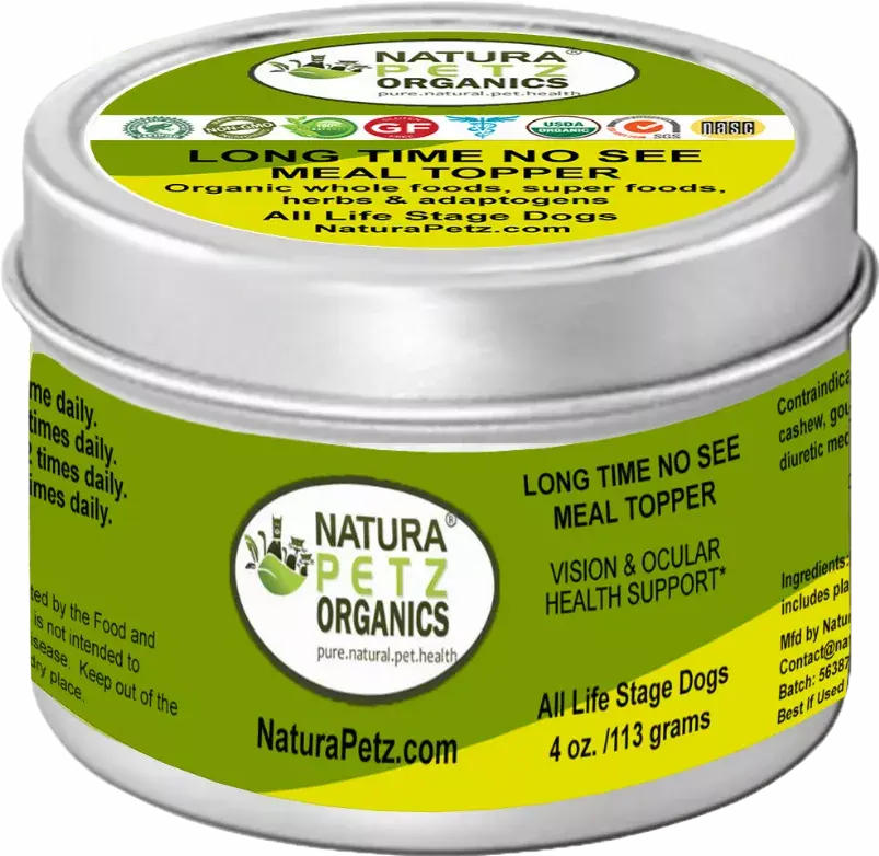 Long Time No See Meal Topper*  Vision & Ocular Health Support* In Dogs And Cats* Organic Pet Systems