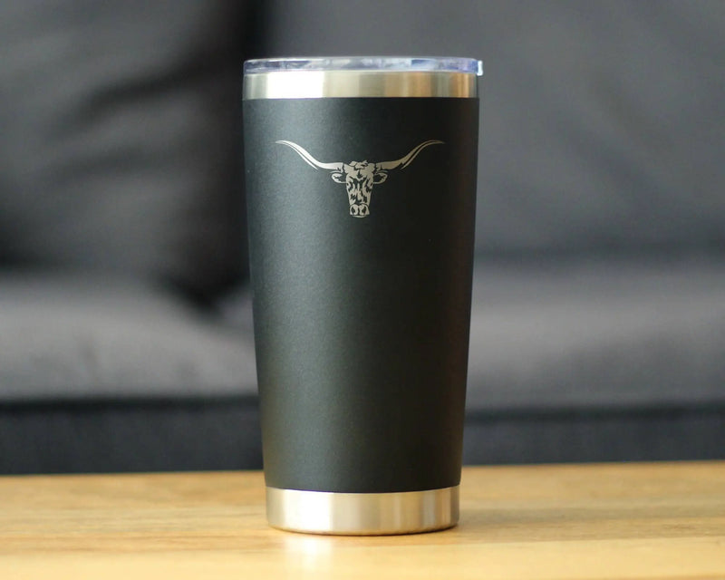 Longhorn Insulated Travel Tumbler - Longhorns Gifts Bevvee