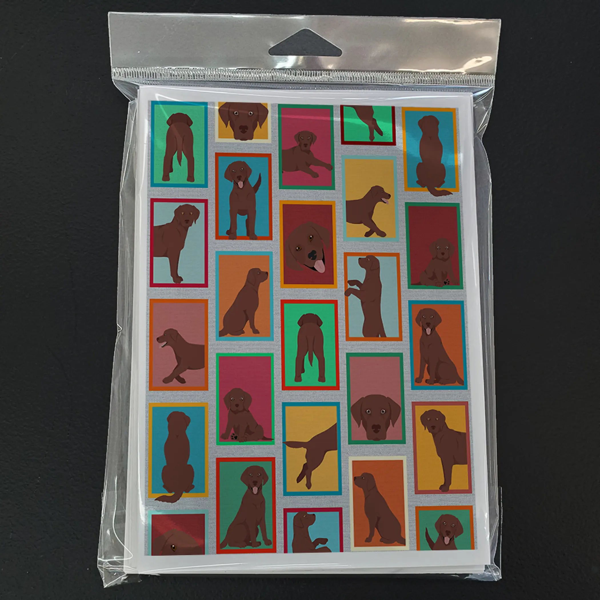 Lots of Chocolate Labrador Retriever Greeting Cards Pack of 8 Caroline's Treasures