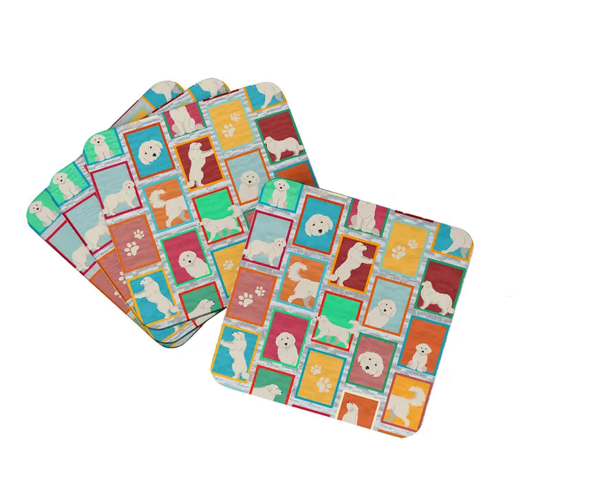 Lots of Great Pyrenees Foam Coasters Caroline's Treasures
