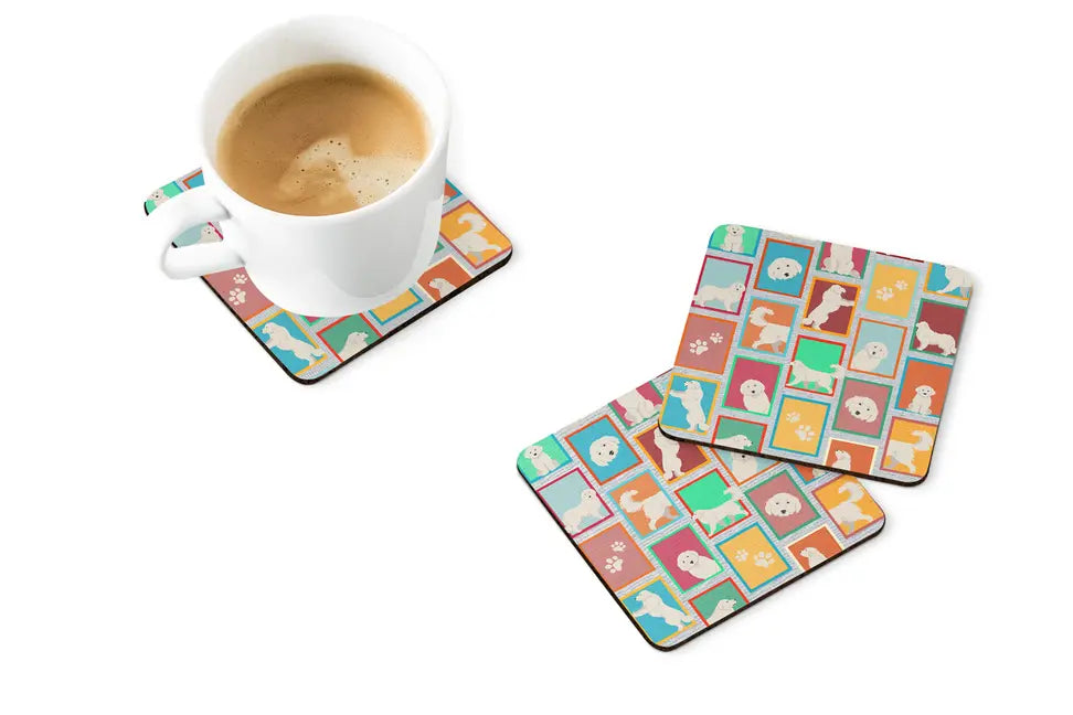Lots of Great Pyrenees Foam Coasters Caroline's Treasures