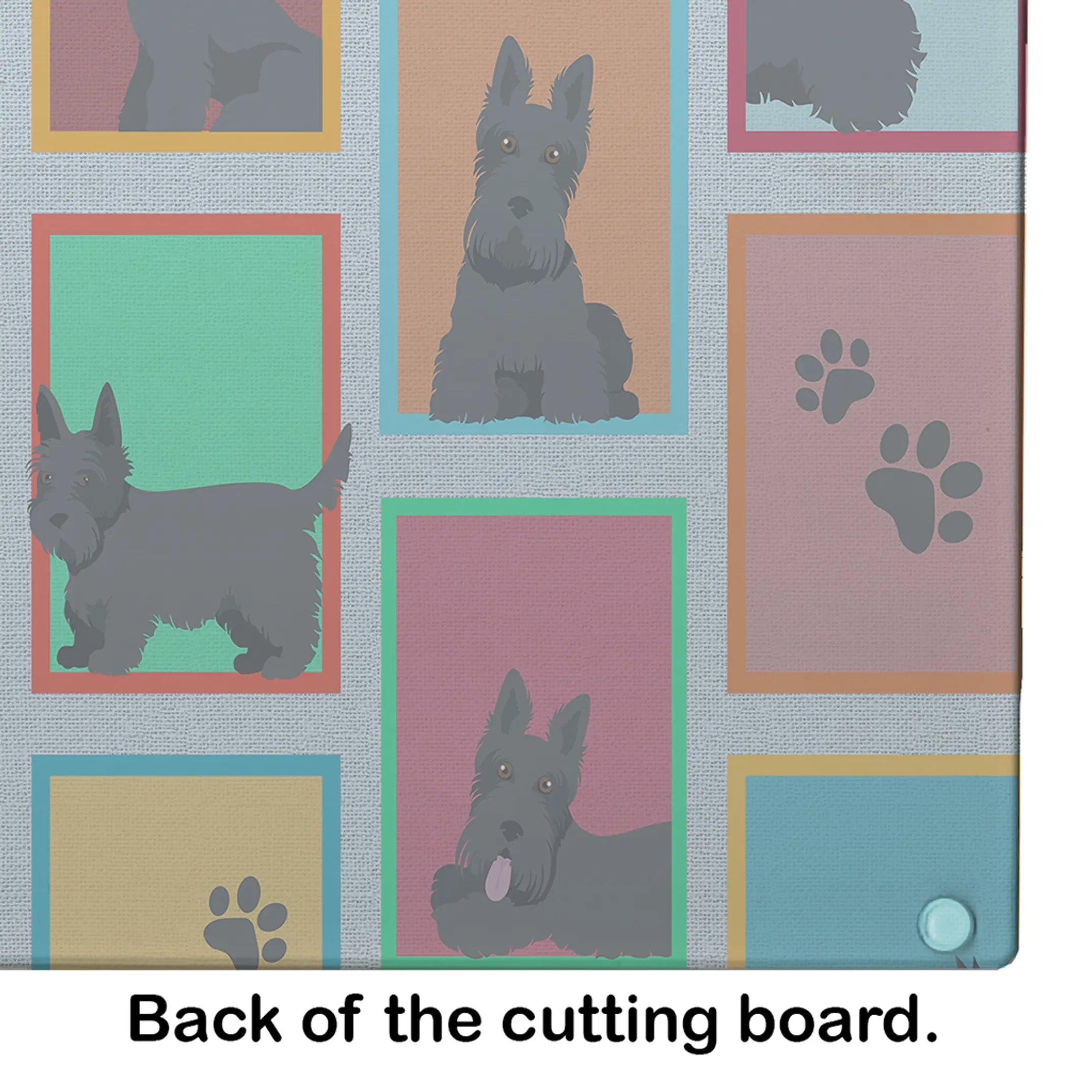Lots of Scottish Terrier Glass Cutting Board Caroline's Treasures