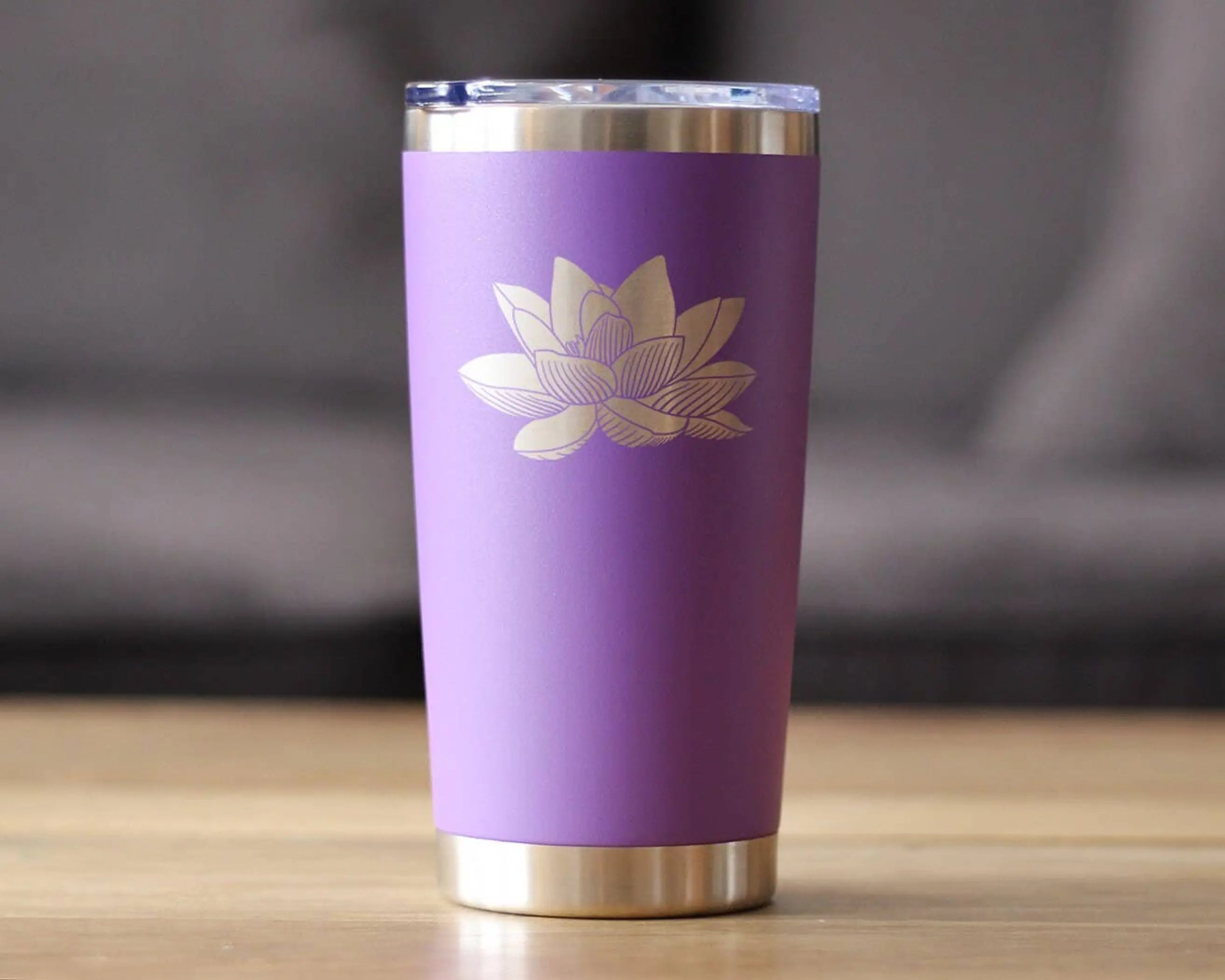 Lotus Flower Insulated Travel Tumbler - Lotus Gifts Bevvee