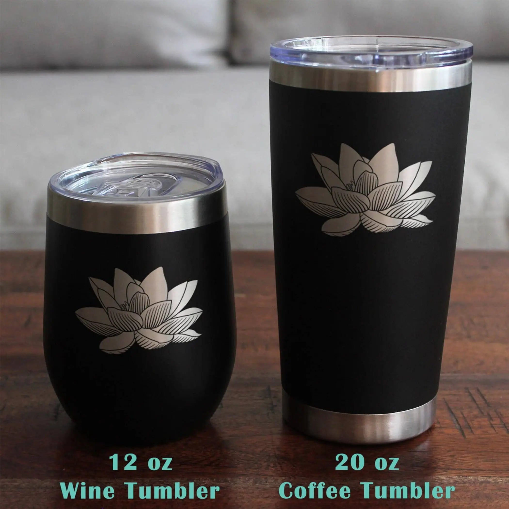 Lotus Flower Insulated Travel Tumbler - Lotus Gifts Bevvee