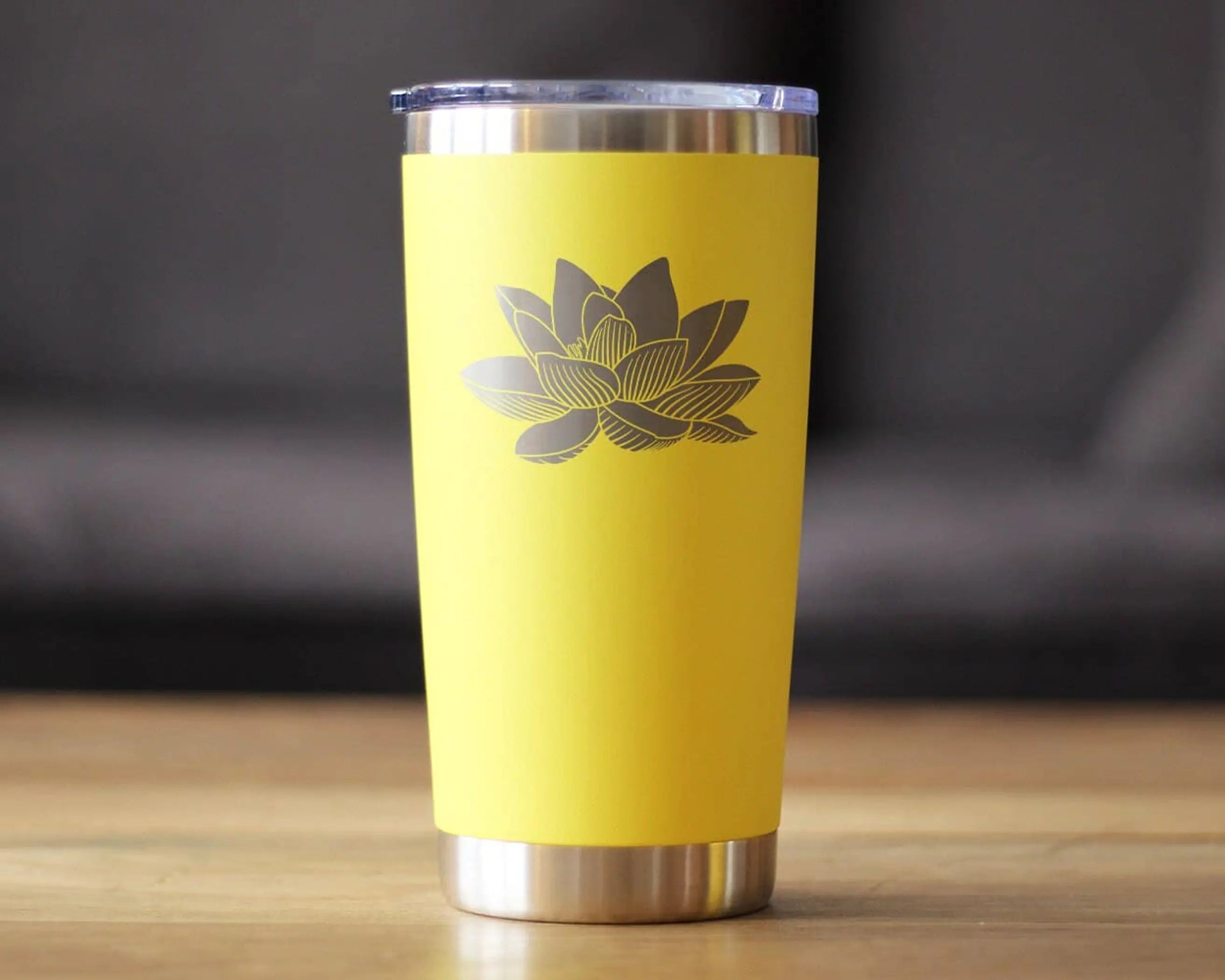 Lotus Flower Insulated Travel Tumbler - Lotus Gifts Bevvee