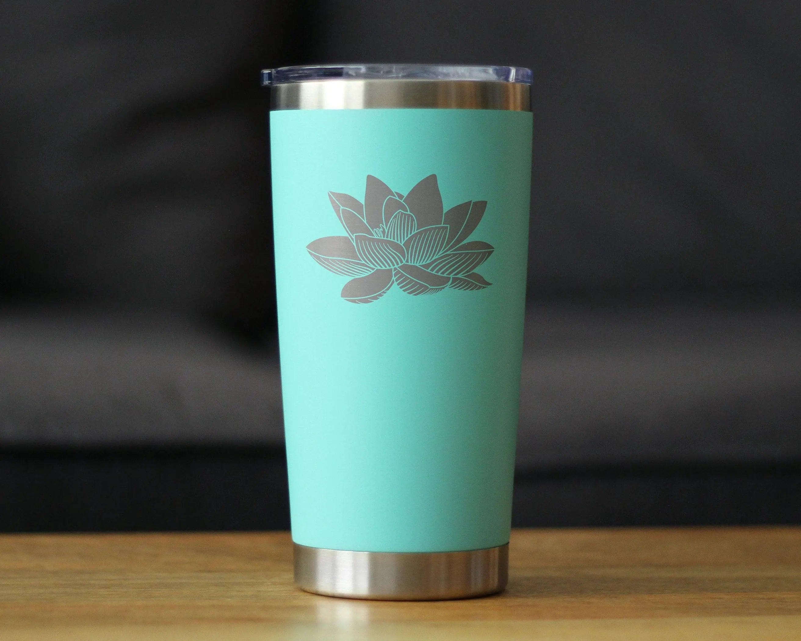 Lotus Flower Insulated Travel Tumbler - Lotus Gifts Bevvee
