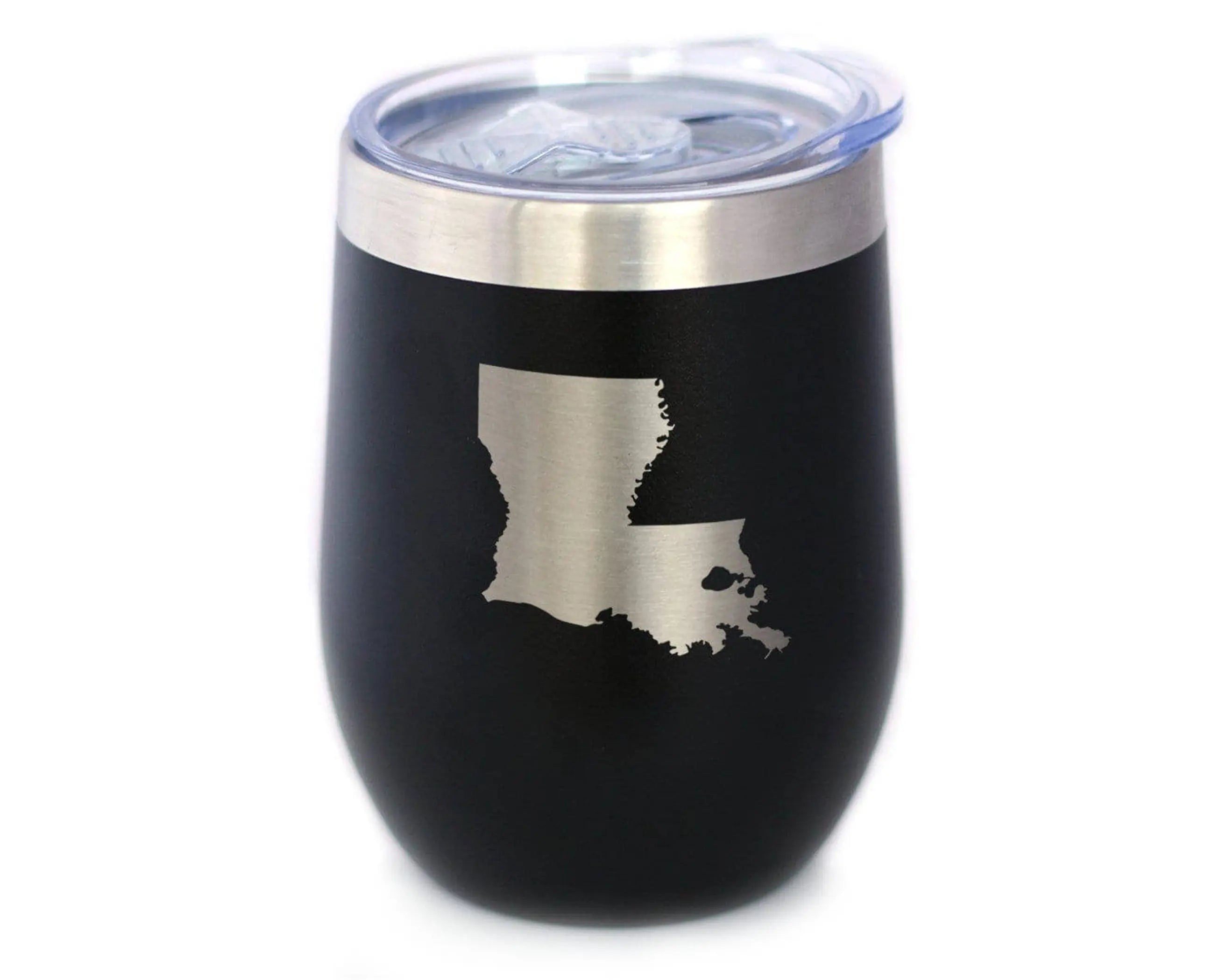 Louisiana Outline Insulated Wine Tumbler - Louisianans Gifts Bevvee