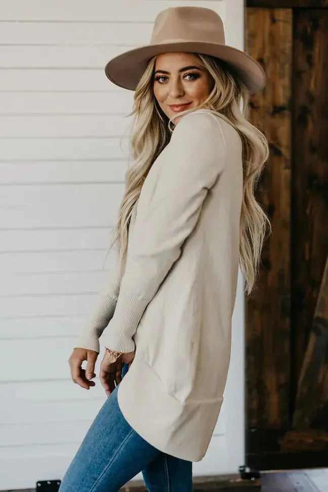 Love Goes On Long Sleeve Open Cardi Stay Warm in Style