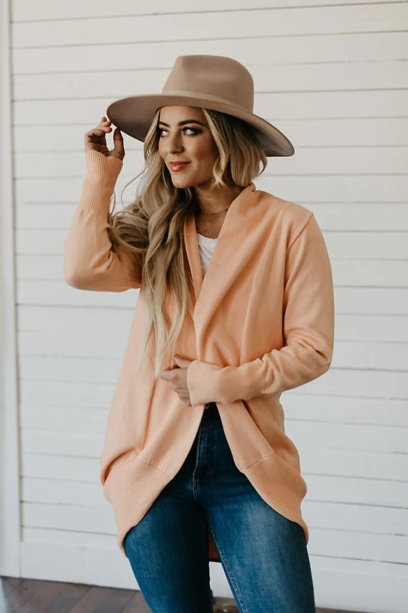 Love Goes On Long Sleeve Open Cardi Stay Warm in Style