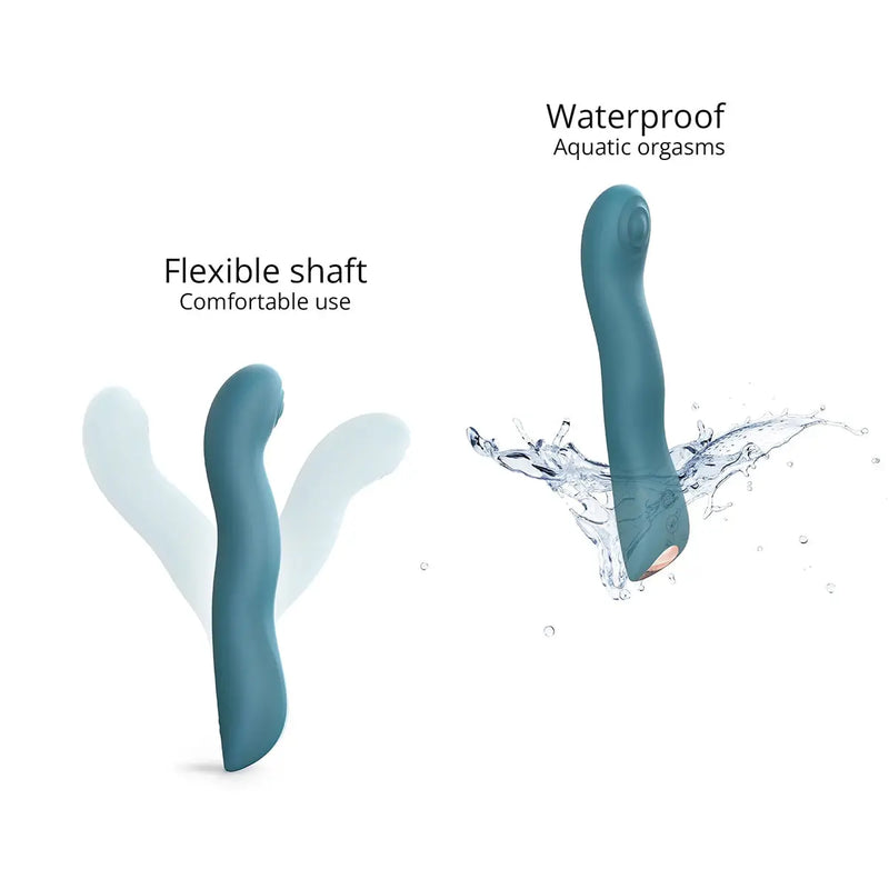 Love to Love Swap Tapping Vibrator - Teal Me Lovely Planet