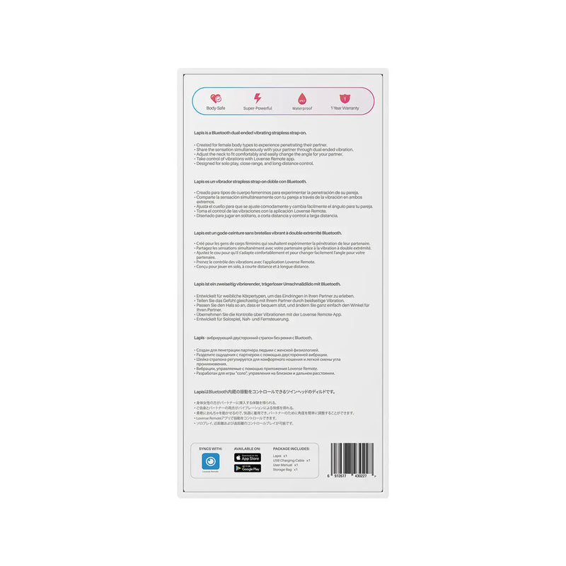 Lovense LapisVibrating Strapless Strap-On Lovense