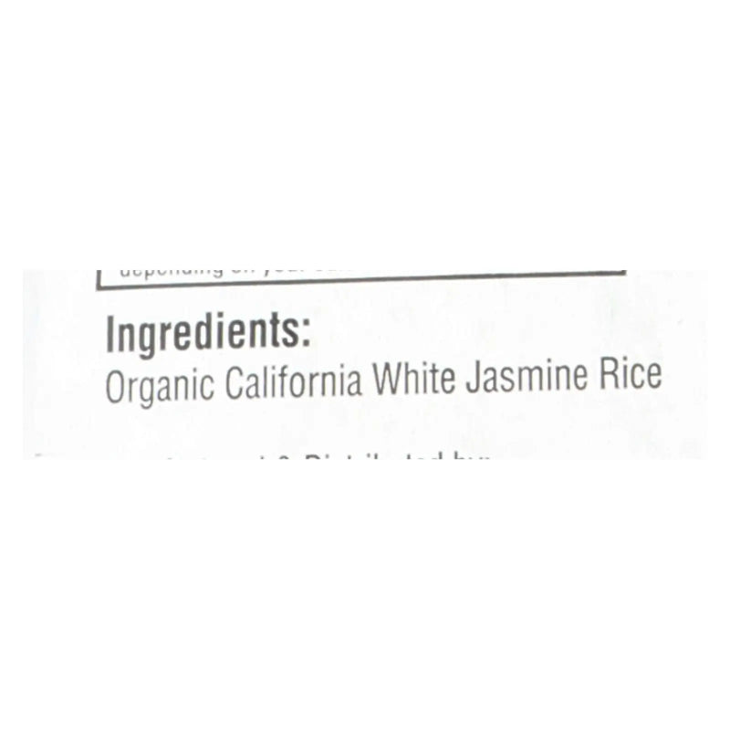 Lundberg Family Farms Organic Jasmine White Rice - Case Of 25 Lbs Lundberg Family Farms