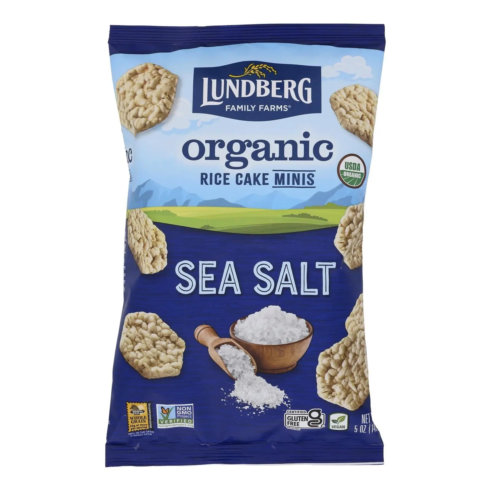 Lundberg Family Farms - Rice Ck Mini Sea Salt - Case Of 6-5 Oz Lundberg Family Farms