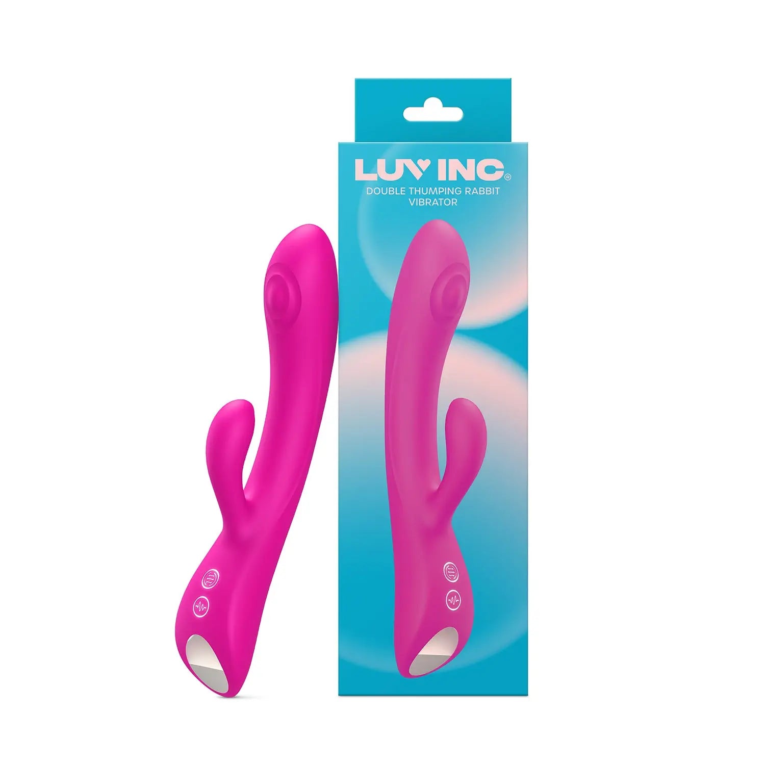 Luv Inc Dr42 Double Thumping Rabbit Vibrator Pink Luv Inc
