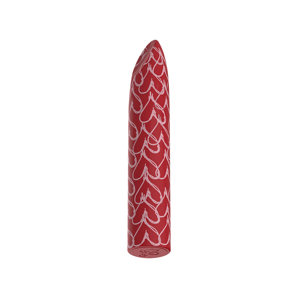 Luv Inc Hb82 Heart Bullet Vibrator Red Luv Inc