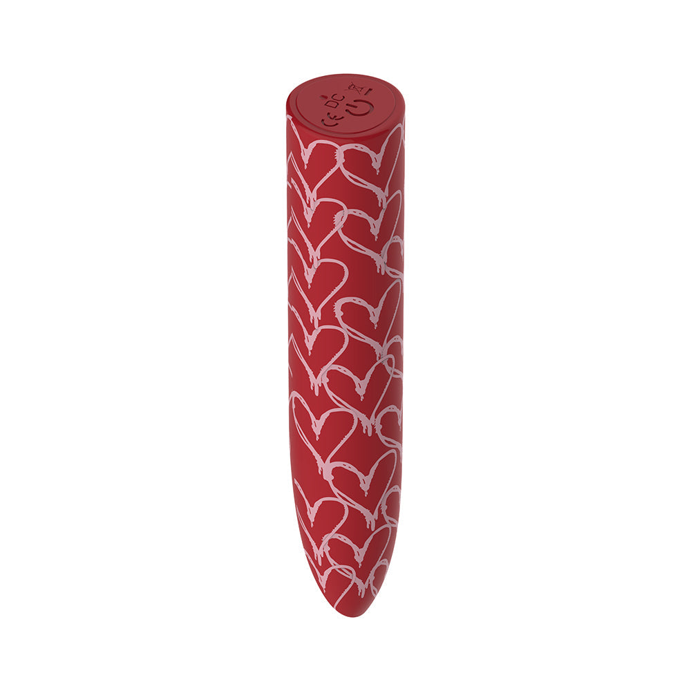 Luv Inc Hb82 Heart Bullet Vibrator Red Luv Inc