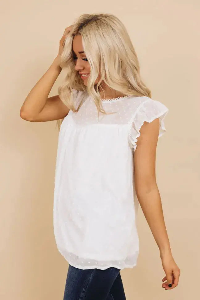 Lynn Polka Dot Top Stay Warm in Style
