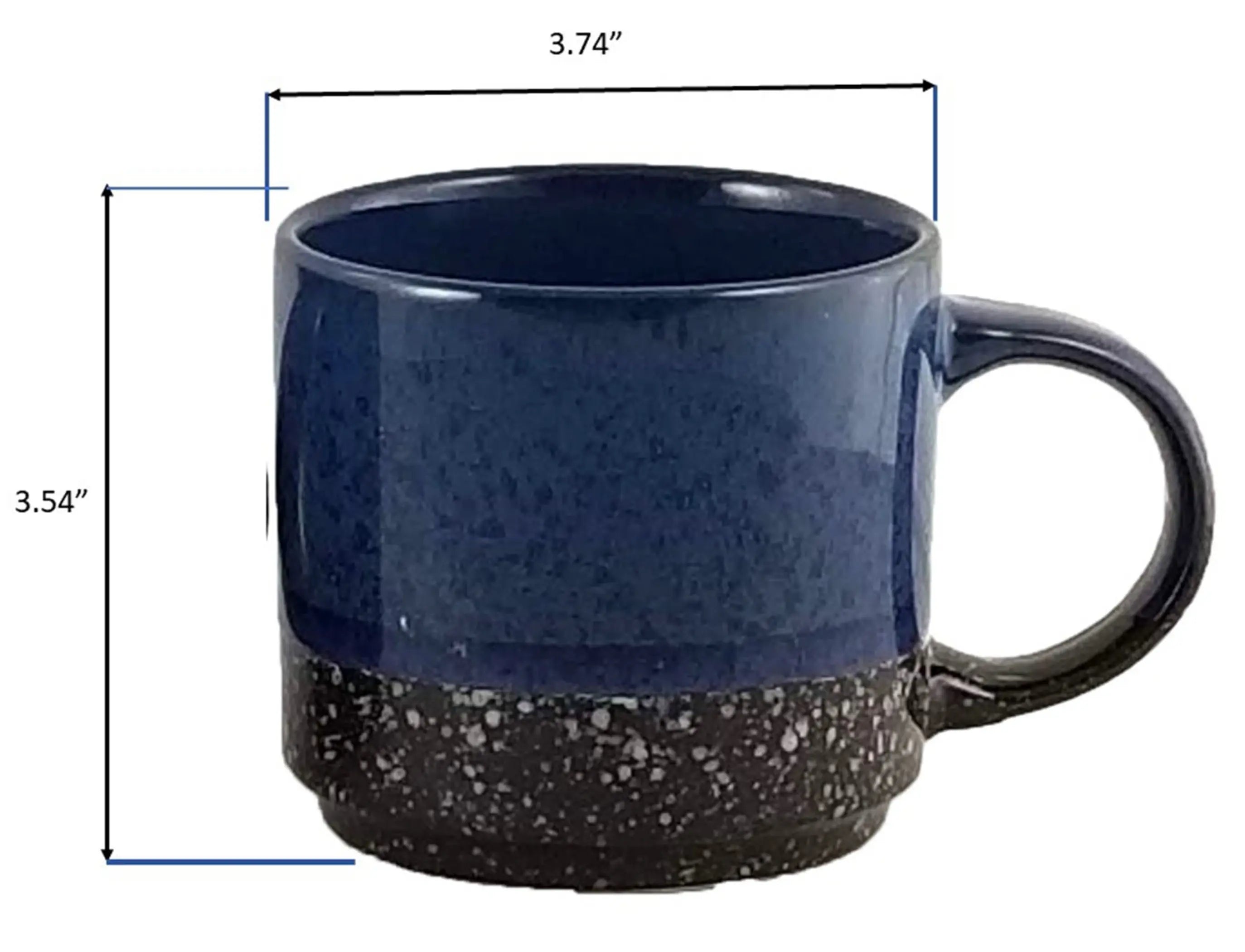 MARCELLE 4PC STACKABLE 14OZ MUG WI/ STAND, COLOR BOX In SHIPPING BOX Waymore LLC