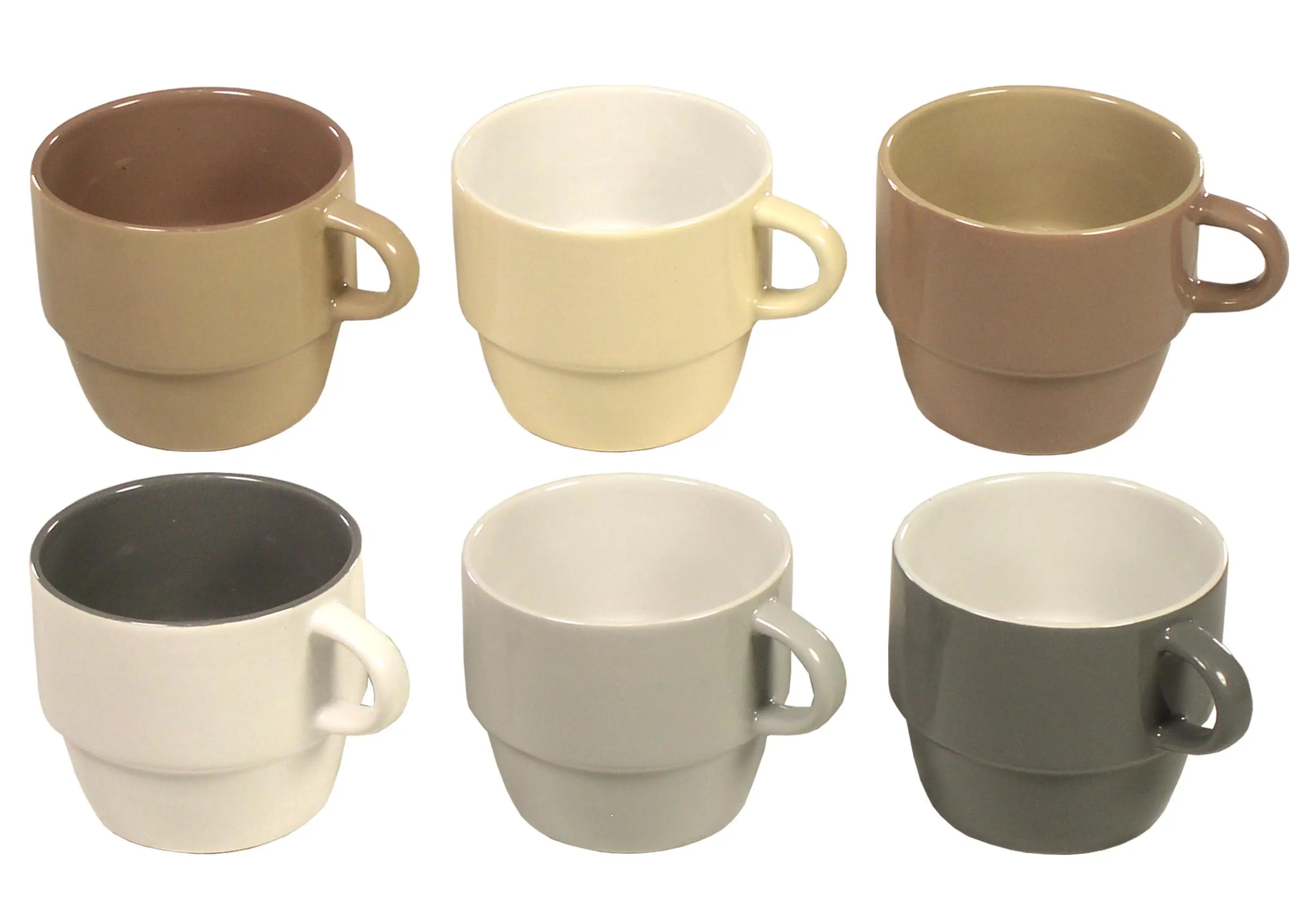 MARCELLE 6 X 10 OZ MUG SET WITH STAND IN COLOR BOX Waymore LLC