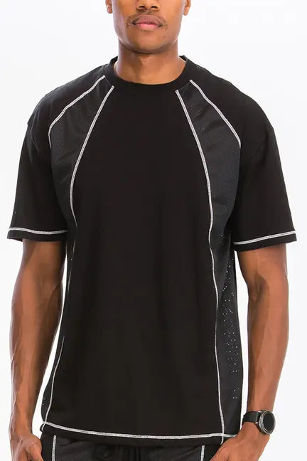 MESH WHITE STITCH SHIRT WEIV