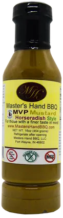 MVP Horseradish Mustard Sauce Master's Hand BBQ