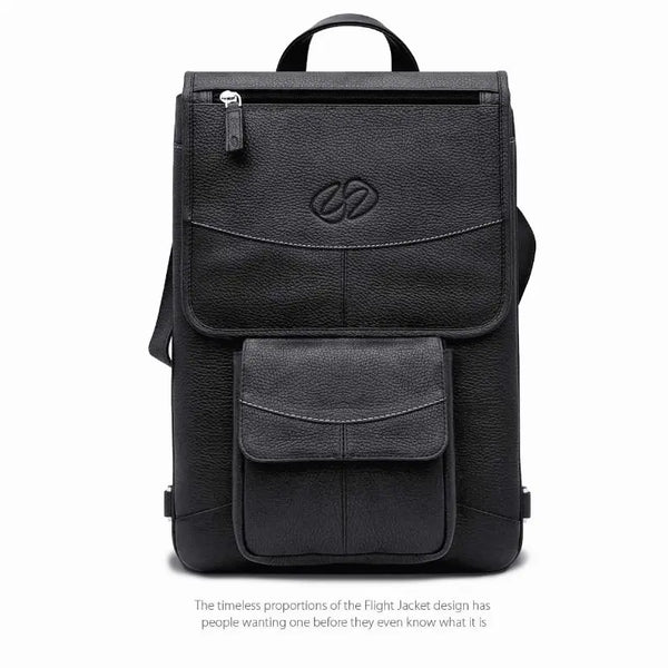MacCase Premium Leather MacBook Flight Jacket with Backpack Opt MacCase