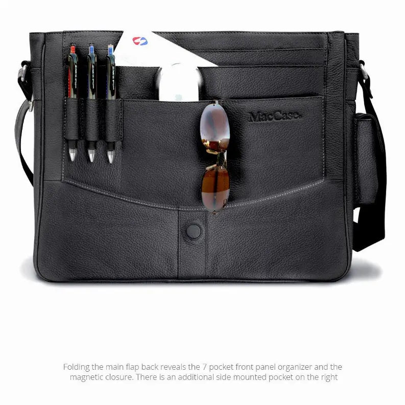 MacCase Premium Leather Messenger Bag MacCase