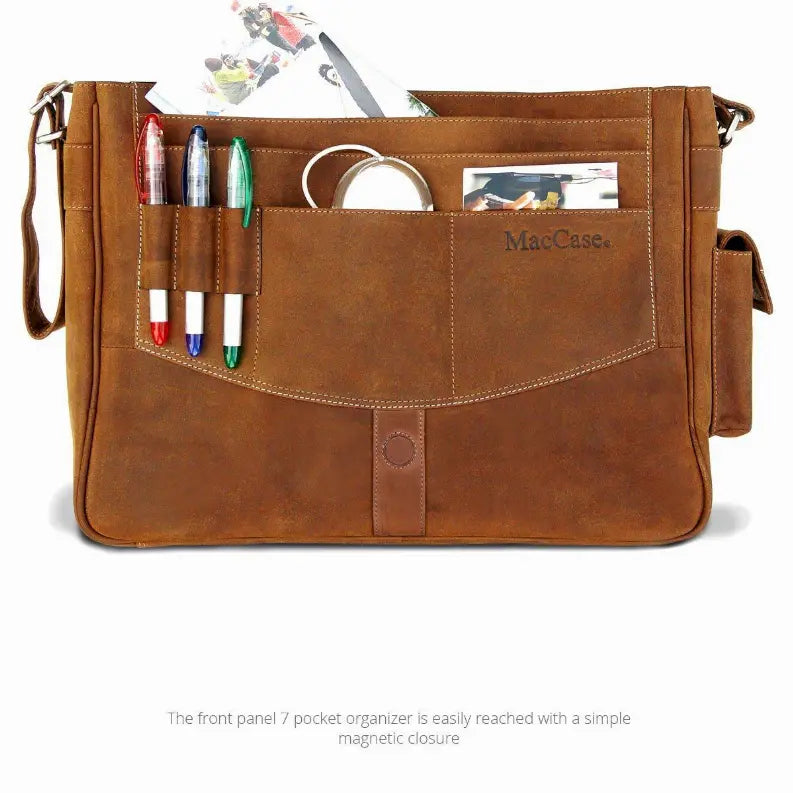 MacCase Premium Leather Messenger Bag MacCase