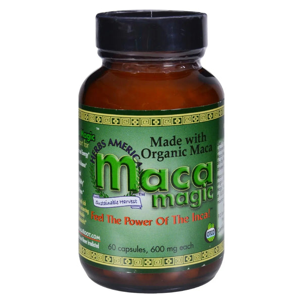 Maca Magic - Organic - 600 Mg - 60 Capsules Maca Magic