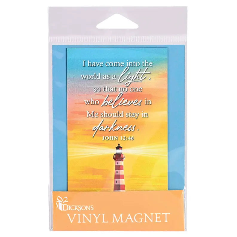 Magnet Lighthouse John 12:46 2.75x5 Dicksons Inc