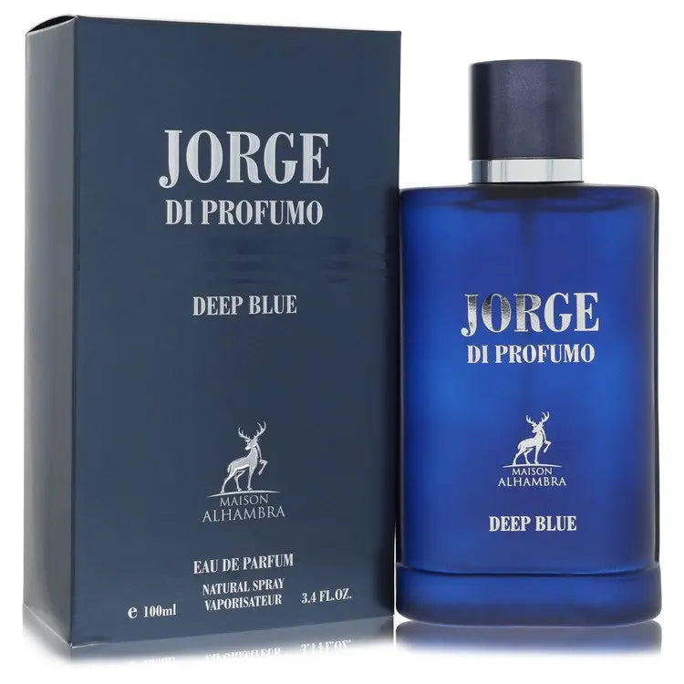 Maison Alhambra  Maison Alhambra Jorge Di Profumo Deep Blue by Maison Alhambra Eau De Parfum Spray 3.4 oz for Men for Fragrances for Men Maison Alhambra