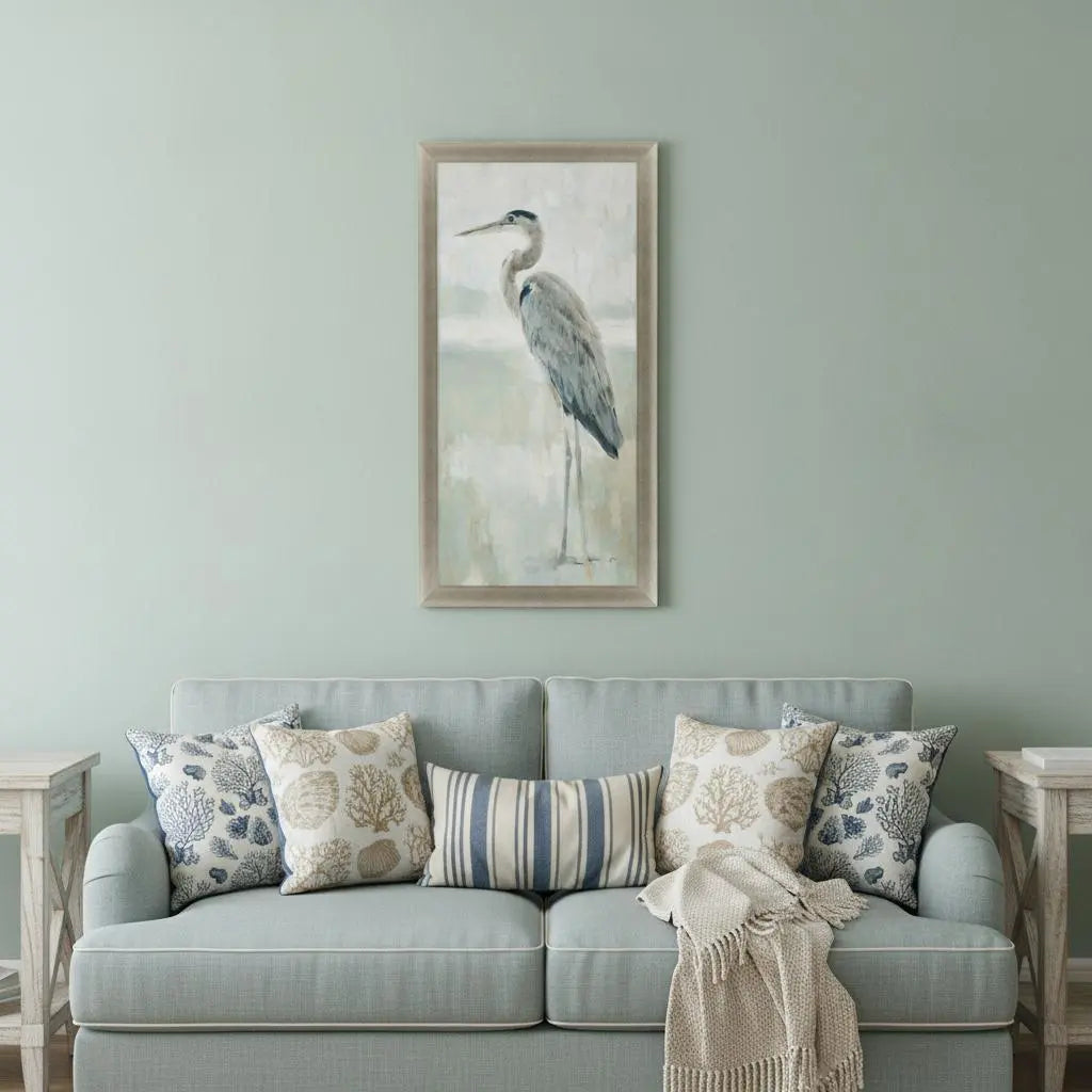 Majestic Blue Heron II Gold Framed Wall Art Homeroots Home Decor