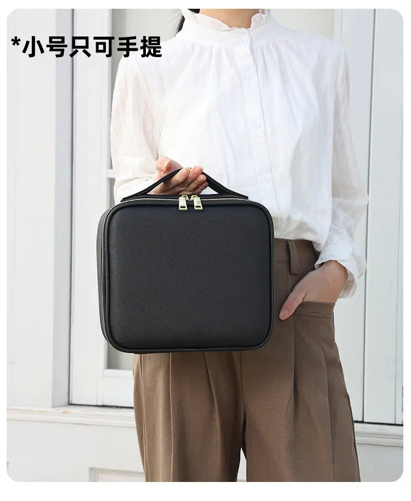 Makeup Case with Light and Mirror, Led Makeup Bag, Large Capacity Makeup Box, Storage Box, Storage Bag, Multifunctional GreatEagleInc