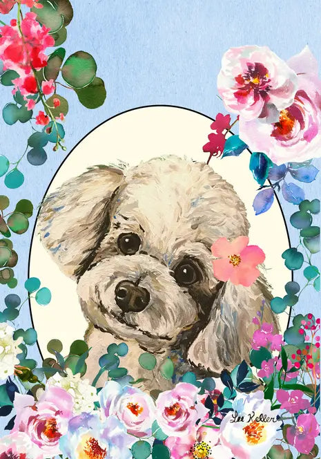 Maltese - Hippie Hound Studios Spring  House and Garden Flags Best of Breed