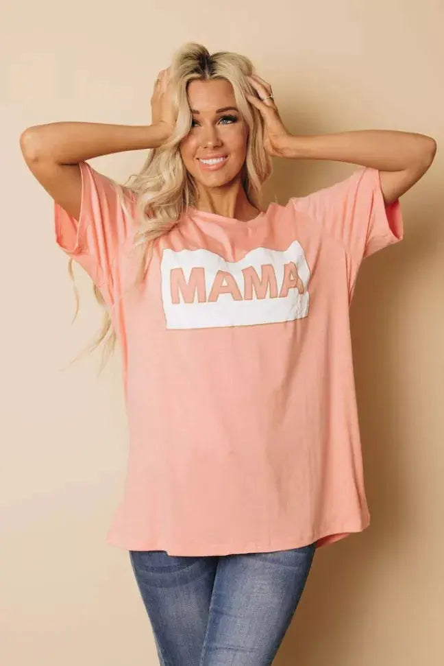 Mama Plus Size T-Shirt Stay Warm in Style