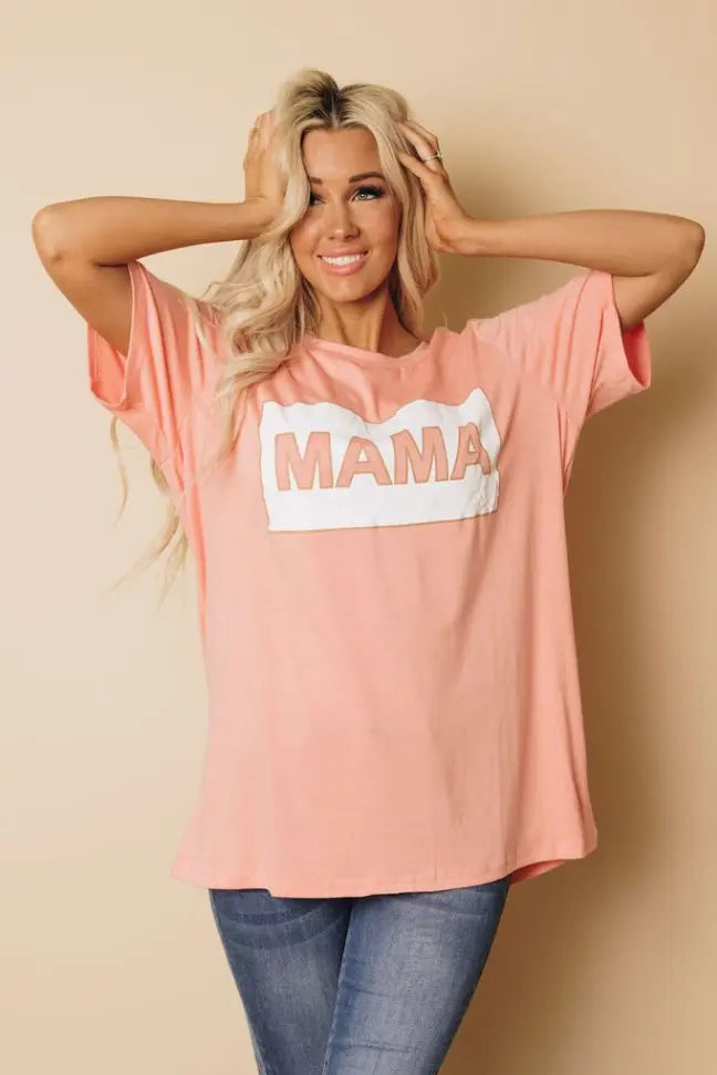 Mama Plus Size T-Shirt Stay Warm in Style