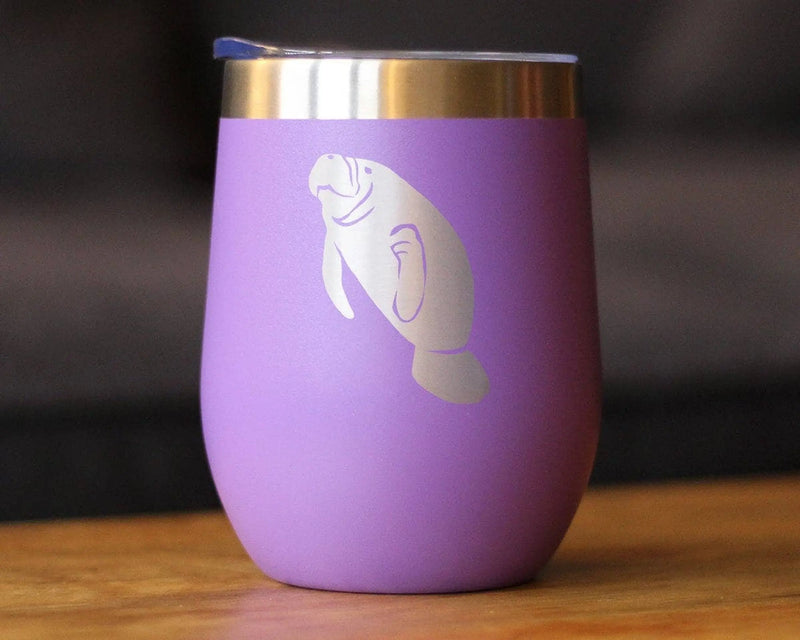 Manatee Insulated Wine Tumbler - Manatees Gifts and Decor Bevvee