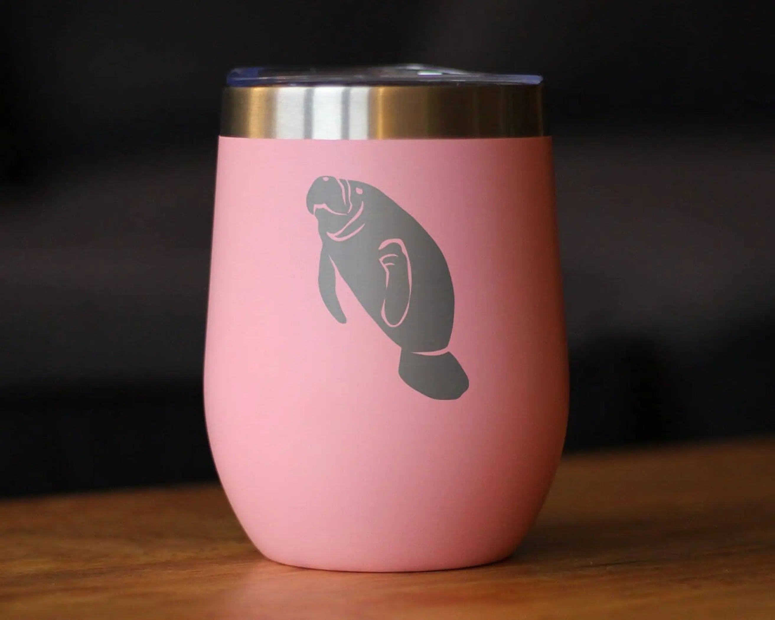 Manatee Insulated Wine Tumbler - Manatees Gifts and Decor Bevvee