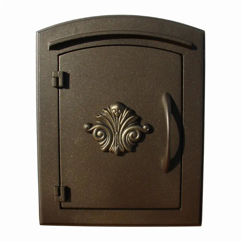 Manchester Non-Locking Column Mount Mailbox With Logo Qualarc