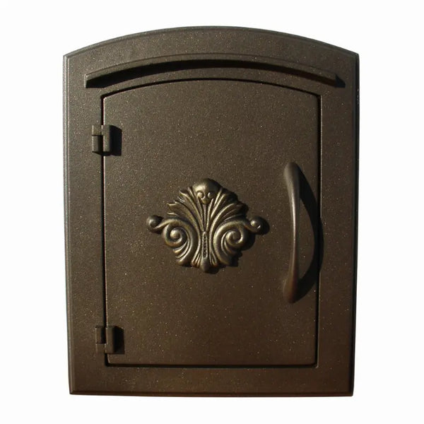 Manchester Non-Locking Column Mount Mailbox With Logo Qualarc