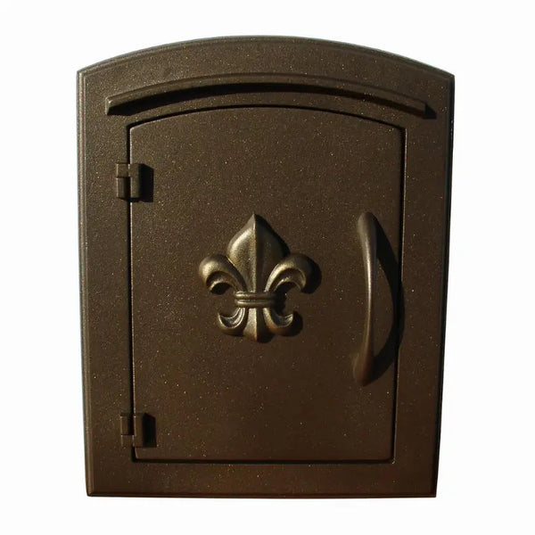 Manchester Non-Locking Column Mount Mailbox With Logo Qualarc