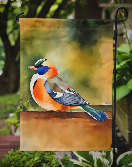 Mandarin Duck Garden Flag Caroline's Treasures