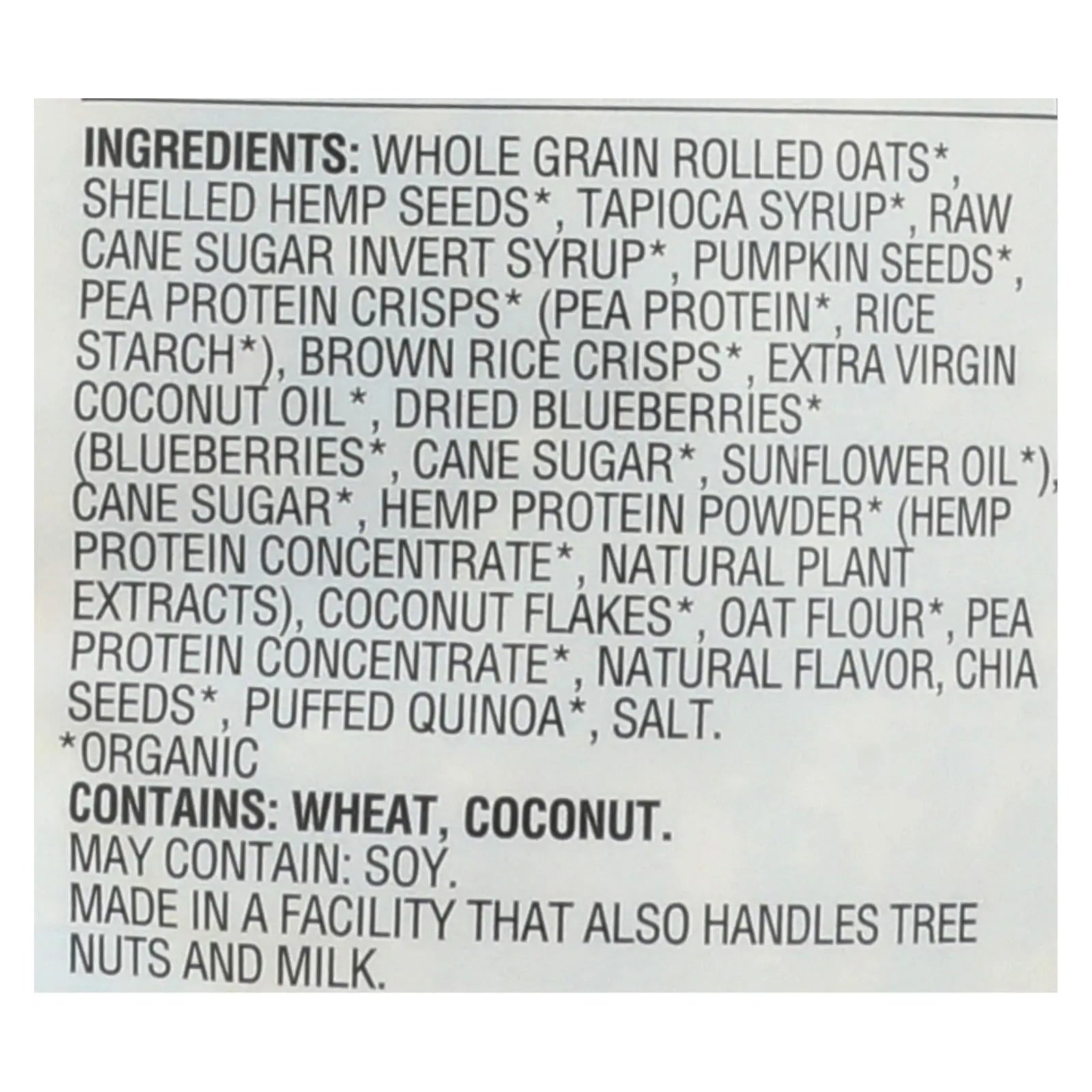 Manitoba Harvest - Granola Hemp Blubry - Case Of 6 - 10 Oz Manitoba Harvest