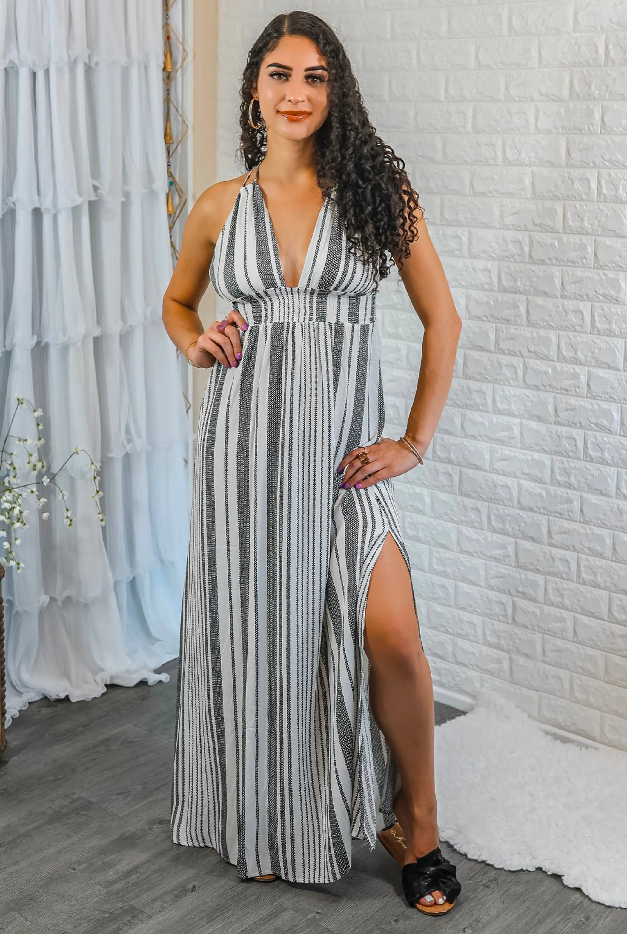 Mantana Maxi Dress with Side Slit SurelyMine