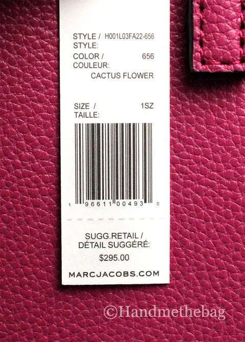 Marc Jacobs Micro Mini Leather Cactus Flower Crossbody Bag JV Deals