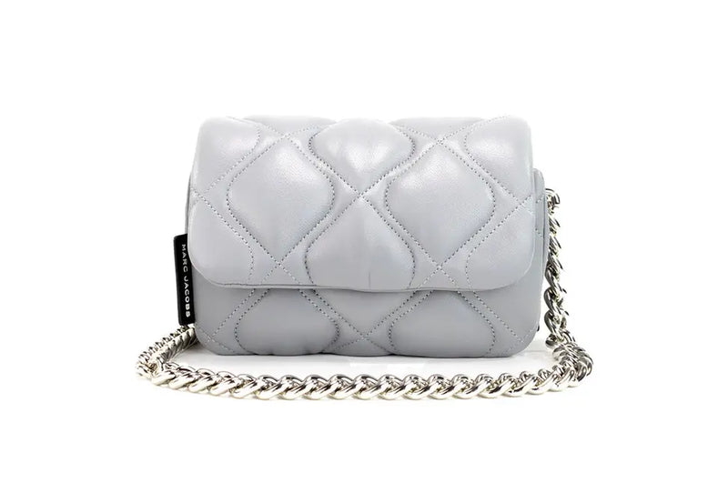 Marc Jacobs Small Rock Grey Quilted Leather Crossbody Bag JV Deals
